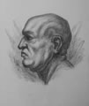 Michael Hensley Drawings, Human Heads 38